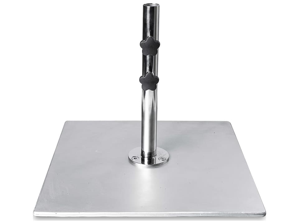 100 Pound Square Galvanized Steel Umbrella Base