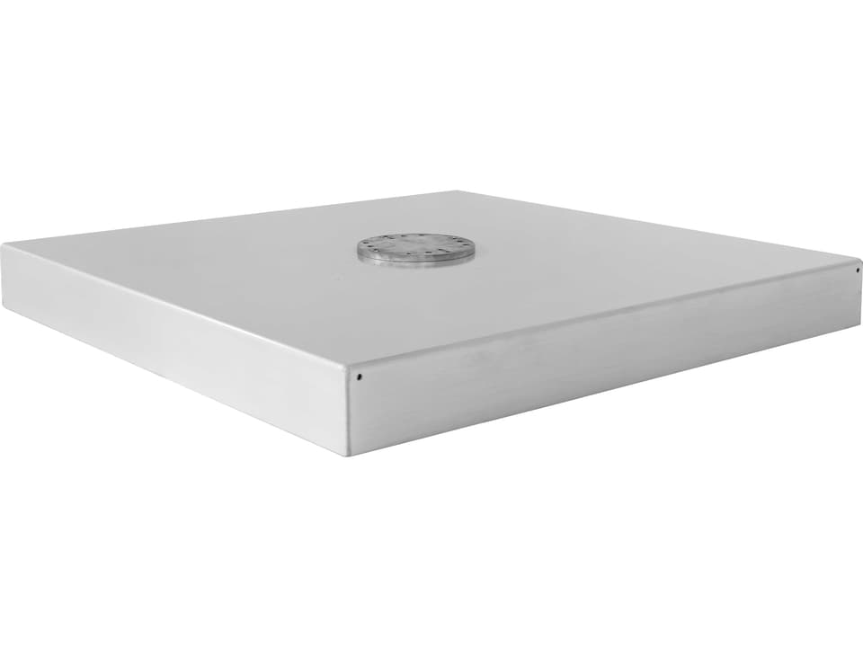 Frankford 550lb Galvanized Steel Square Umbrella Base in Matte Silver
