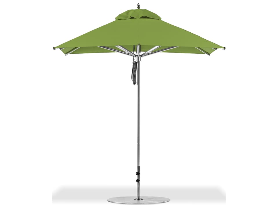Frankford Greenwich Market 7.5 Foot Square Pulley Lift Umbrella