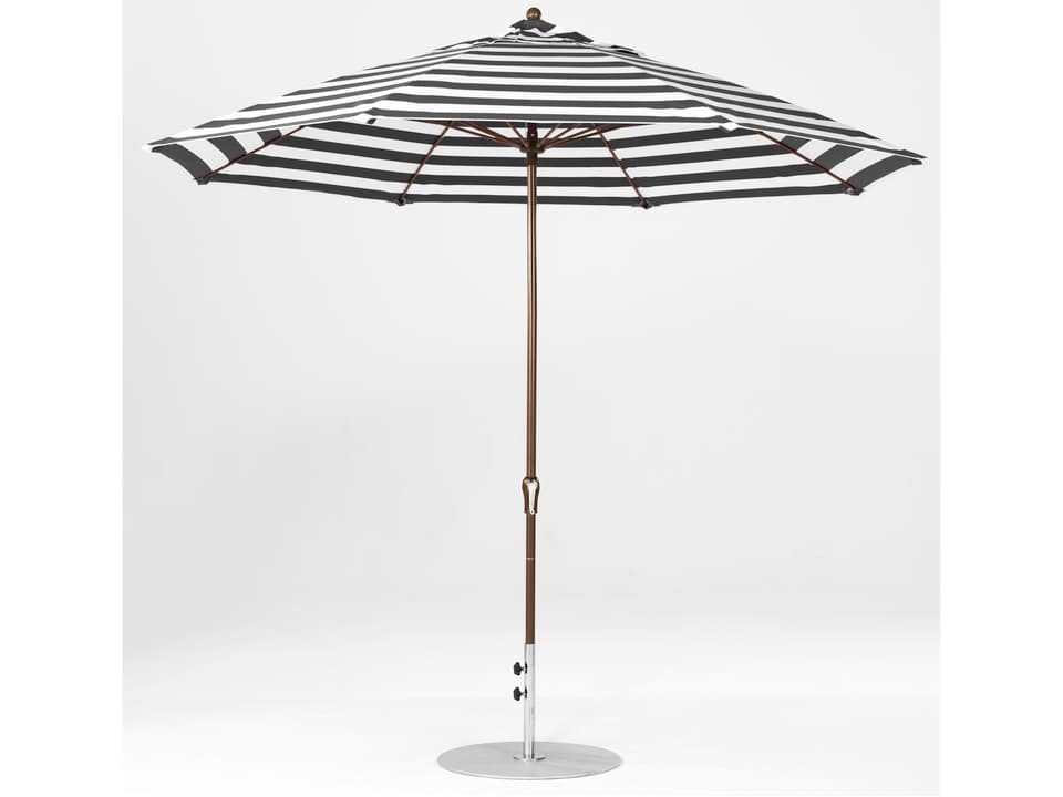 9ft patio umbrella frame Classic 9 Foot Umbrella - Galtech Teak Frame
