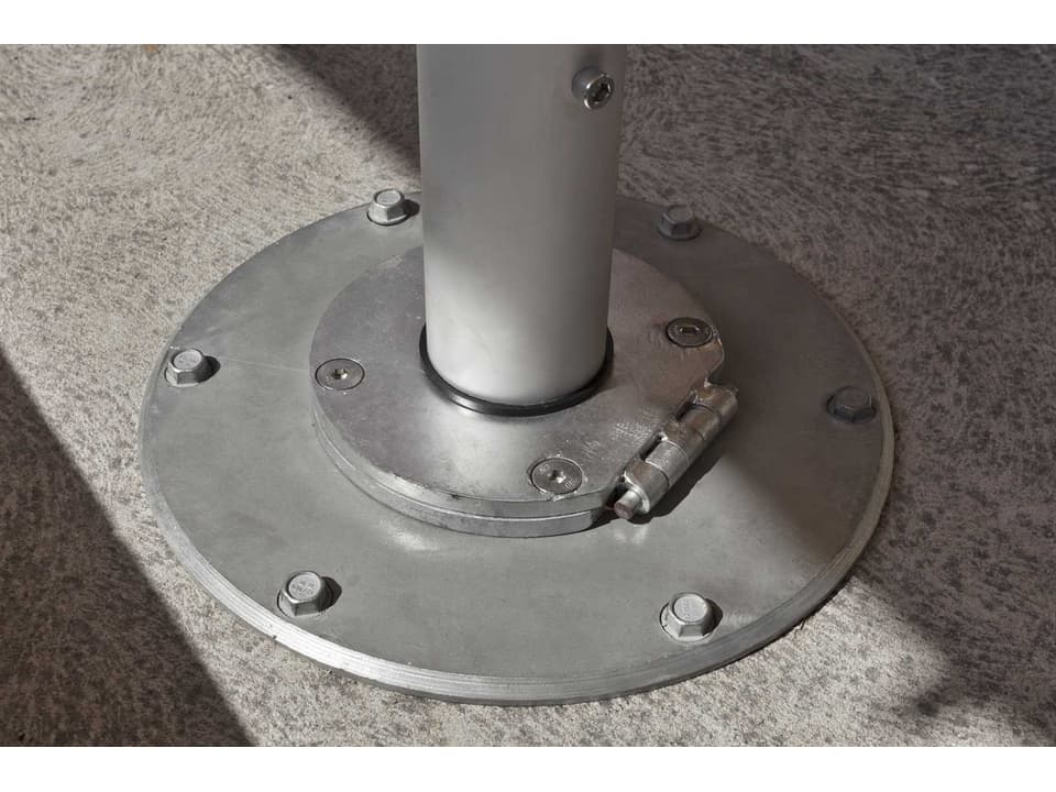 Frankford Nova Steel Surface Mounting Plate in Brushed Silver