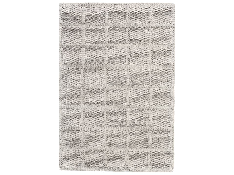 Berkeley Hand-Woven Wool Area Rug in Ivory