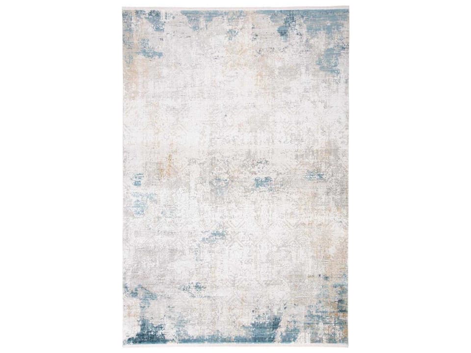 Cadiz 3889F Viscose and Acrylic Ivory Blue Area Rug