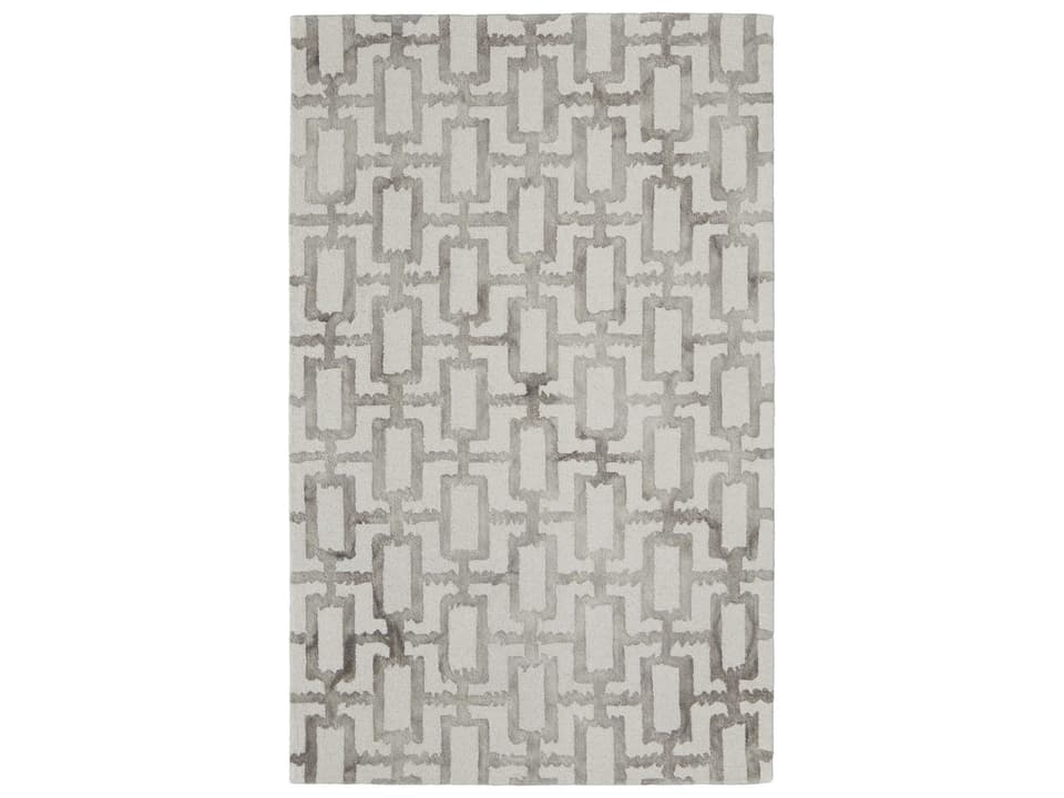 Lorrain Geometric Hand-Tufted Wool Area Rug