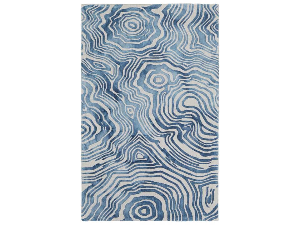 Lorrain Geometric Hand Tufted Wool Area Rug