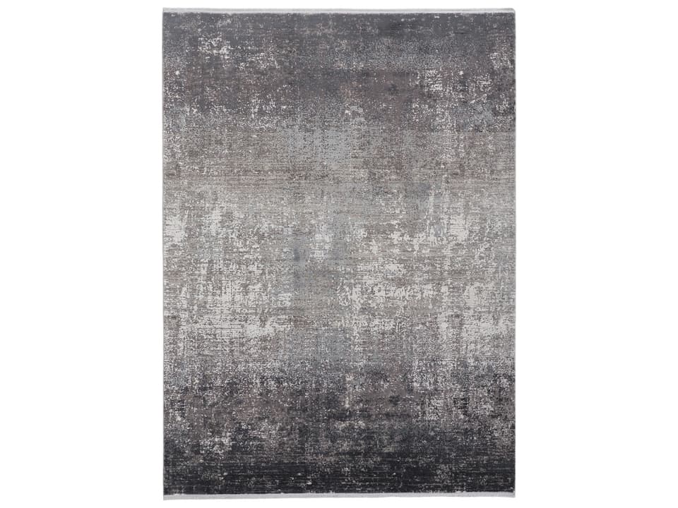 Cadiz Abstract Area Rug Gray Black Silver