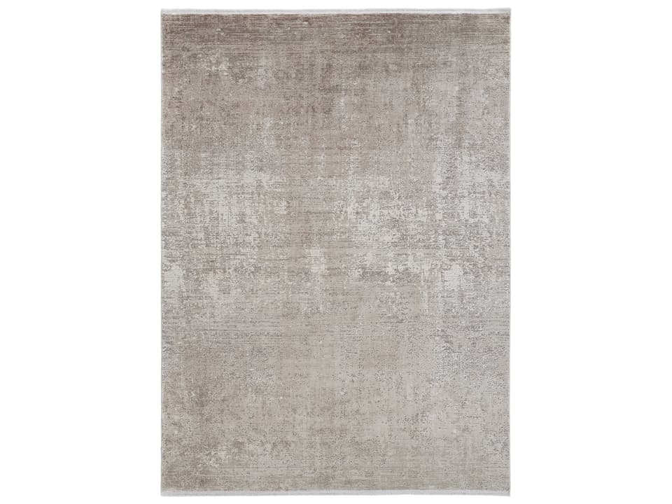 Cadiz Abstract Viscose Acrylic Area Rug in Tan Ivory Gray
