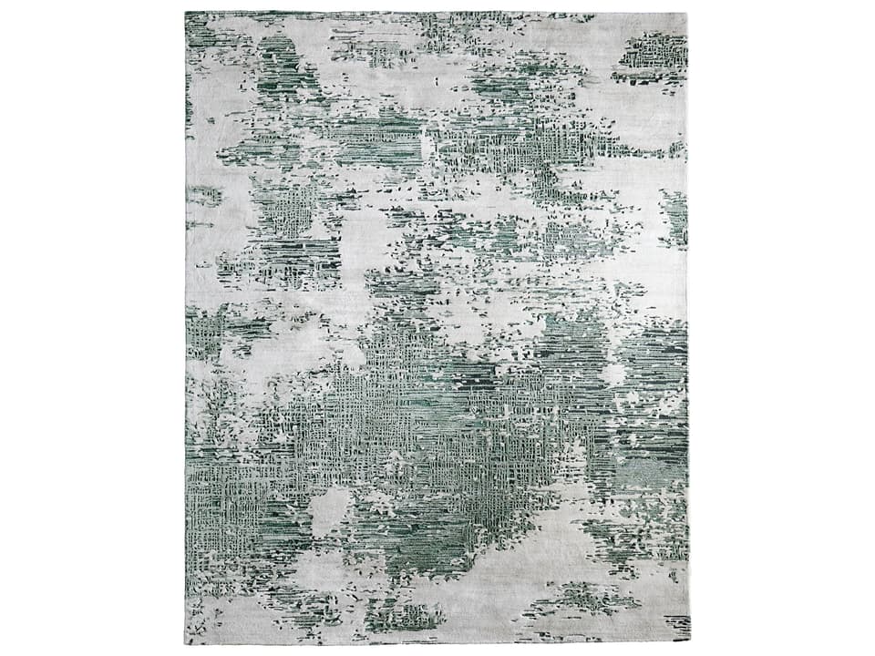Zarah Abstract Hand Tufted Wool and Viscose Area Rug
