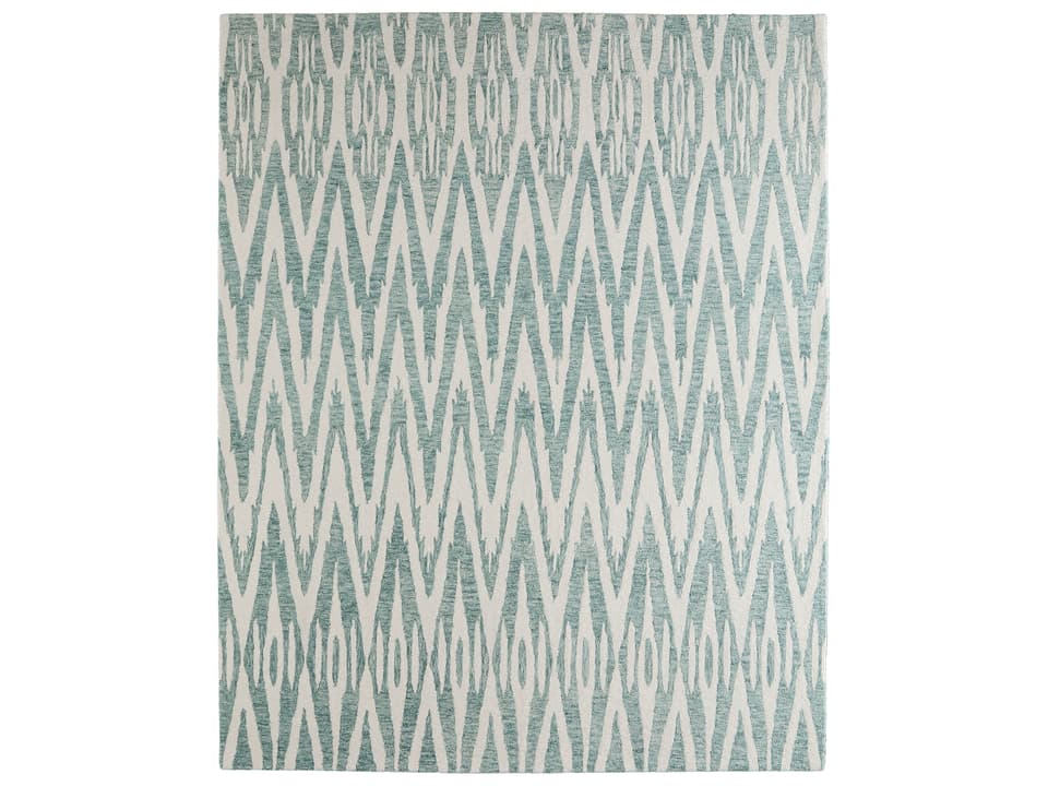 Wallace Hand-Tufted Wool Area Rug with Chevron Pattern