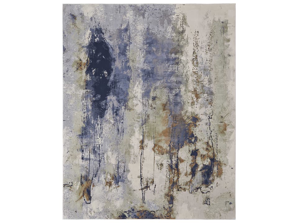 Clio Abstract Expressionist Power Loomed Area Rug