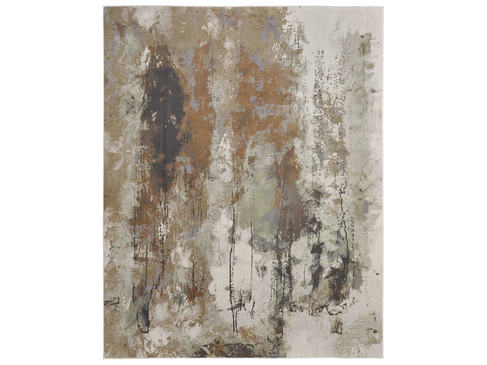 Clio Abstract Expressionist Power-Loomed Area Rug