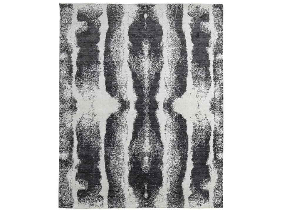 Coda Abstract Hand-Woven Wool and Viscose Area Rug