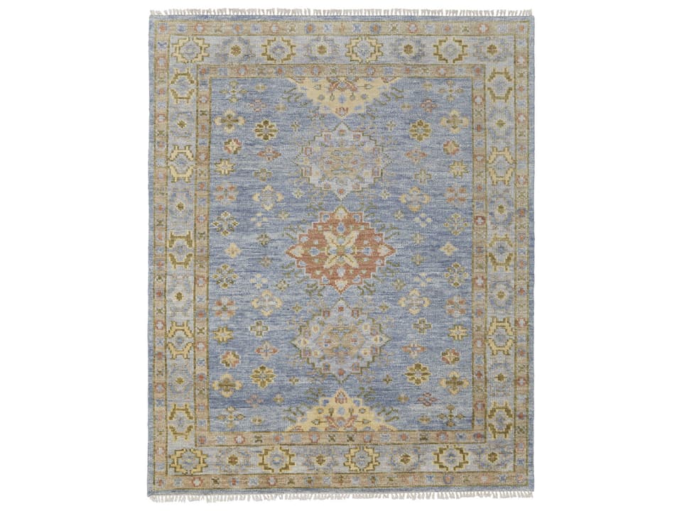 Fillmore Hand-Knotted Wool Bordered Area Rug