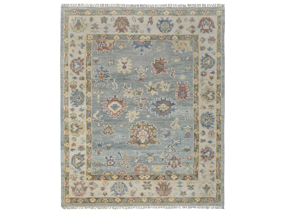 Fillmore Hand-Knotted Wool Bordered Area Rug