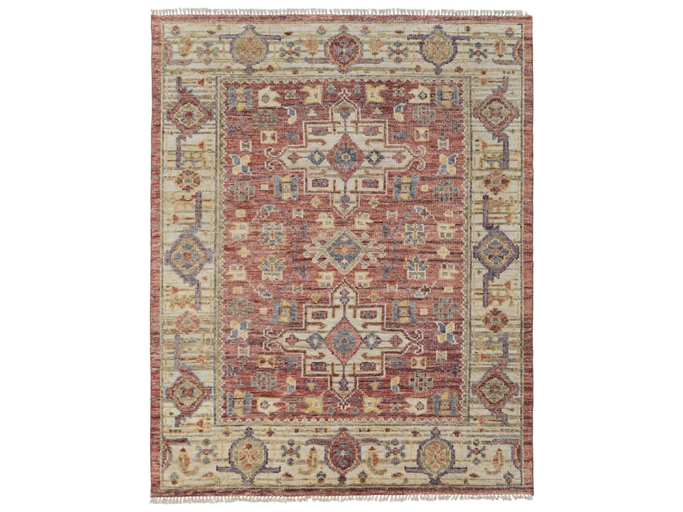 Fillmore Hand-Knotted Wool Bordered Area Rug