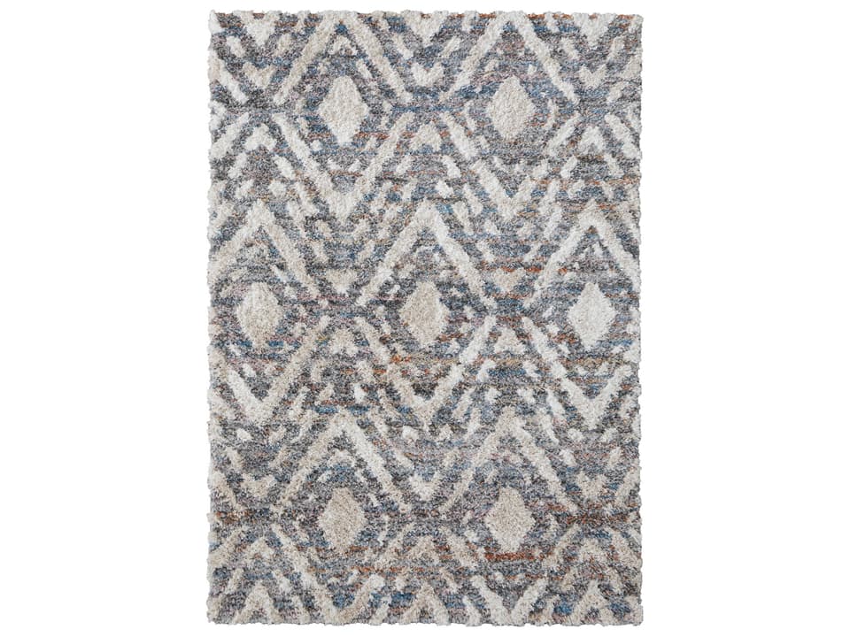 Mynka Shag Geometric Area Rug