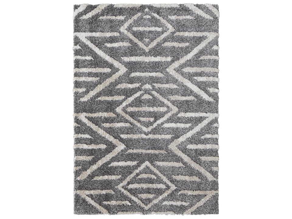 Mynka Shag Geometric Area Rug