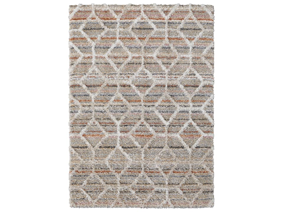 Mynka Shag Geometric Area Rug