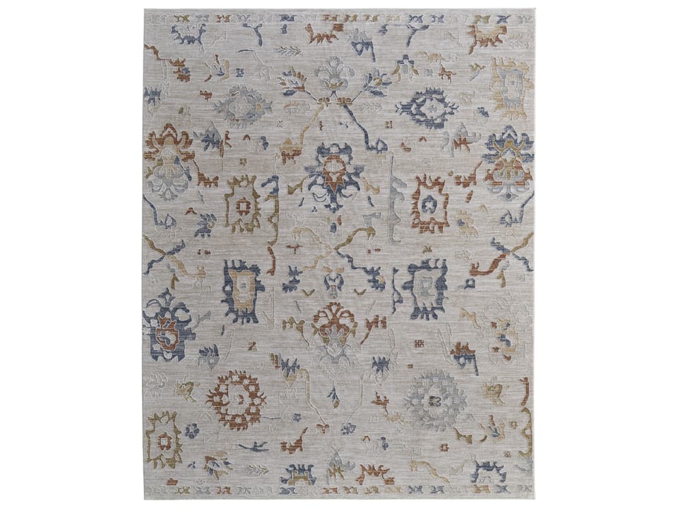 Feizy Pasha Ivory Multi Power-Loomed Area Rug