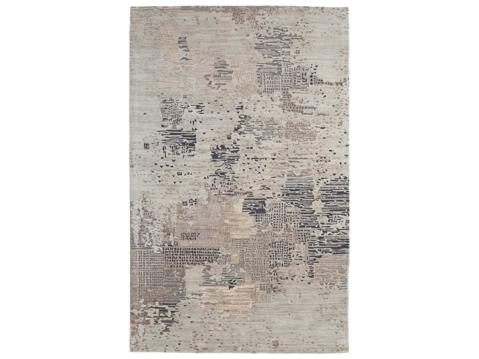 Zarah Abstract Hand-Tufted Wool Viscose Blend Area Rug