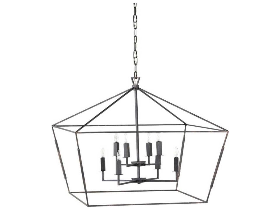 Arnold 8-Light Chandelier in Antique Bronze Finish