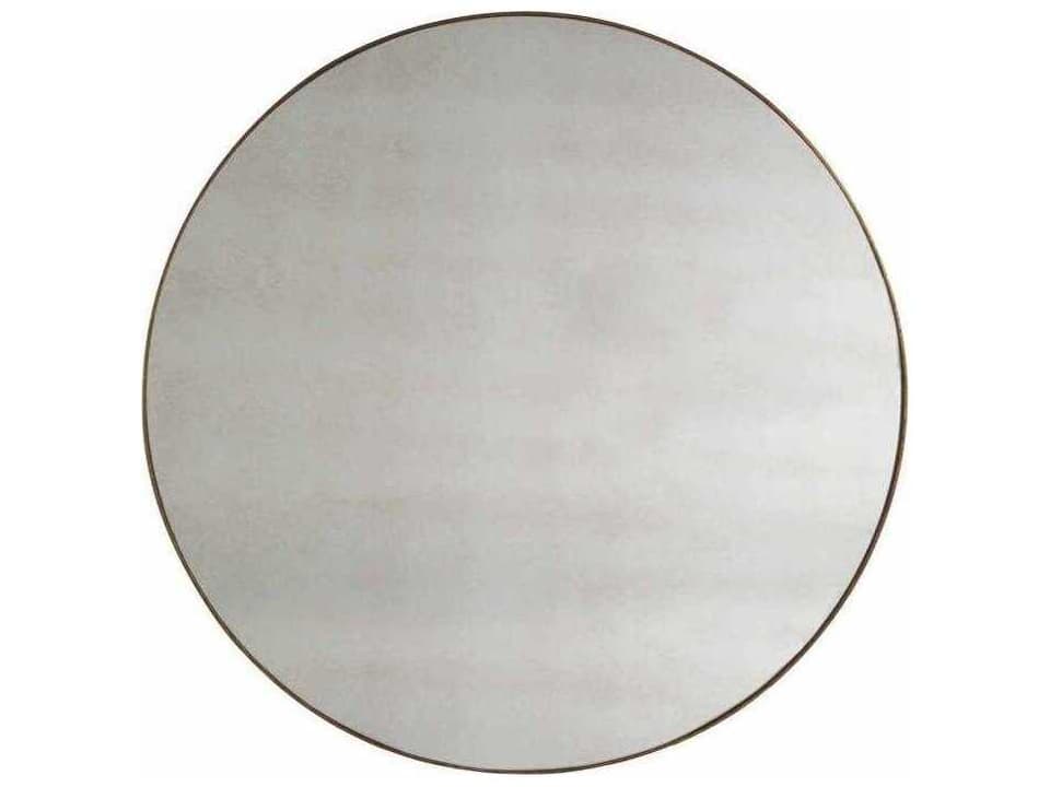 Nancy Circle Accent Mirror in Gilded Gold