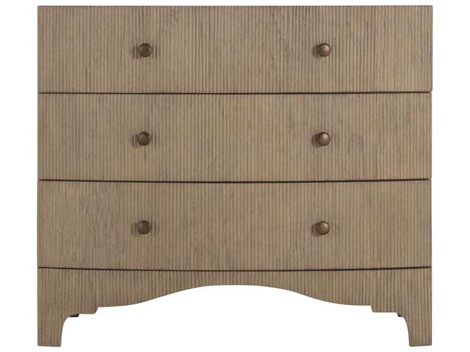 Princeton 3-Drawer Accent Chest in Blonde Natural Mindi Wood