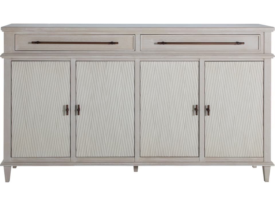 Gabby Leary 68-Inch Cerused Gray and Gold Sideboard Cabinet