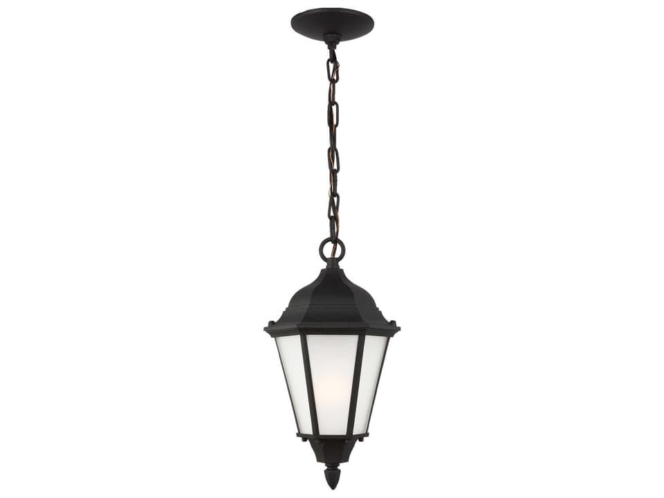 Bakersville 1-Light Outdoor Pendant Light in Black