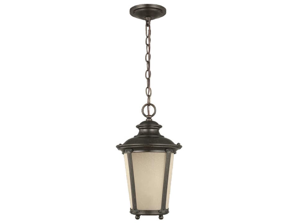 Cape May 1-Light Outdoor Pendant in Burled Iron