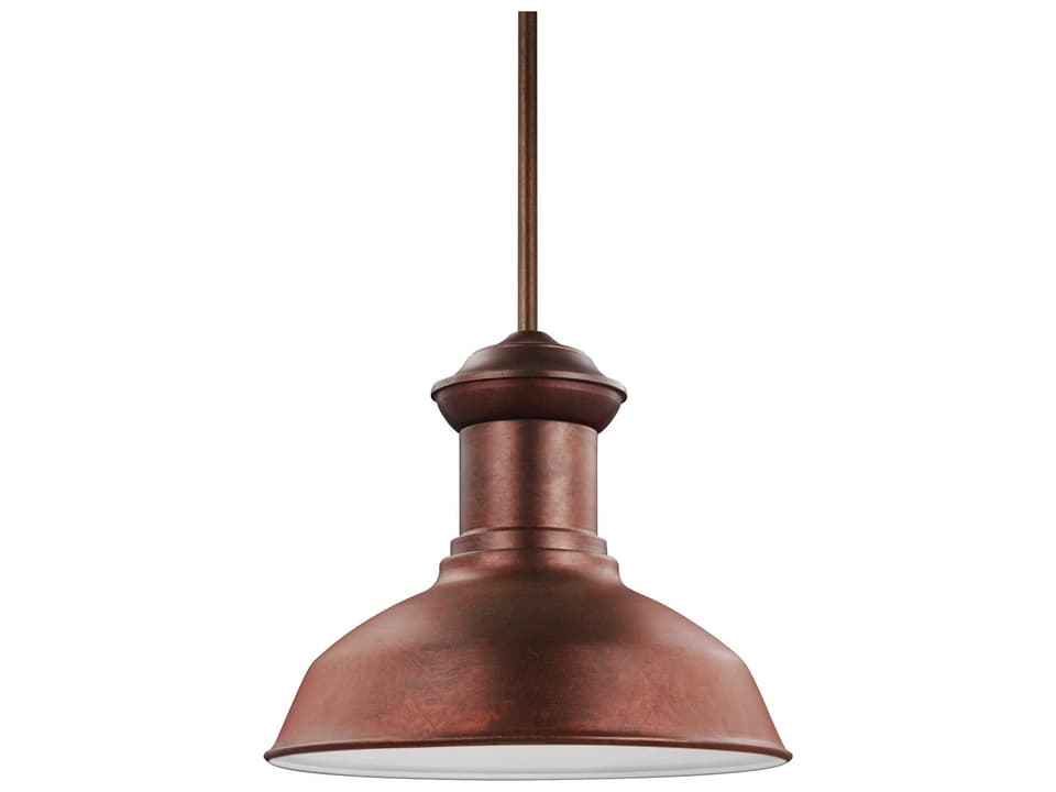 Fredricksburg 1-Light Outdoor Pendant in Weathered Copper