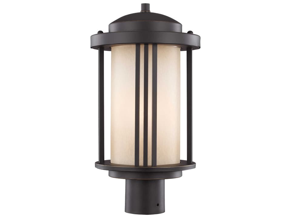 Crowell 1-Light Outdoor Post Lantern Antique Bronze