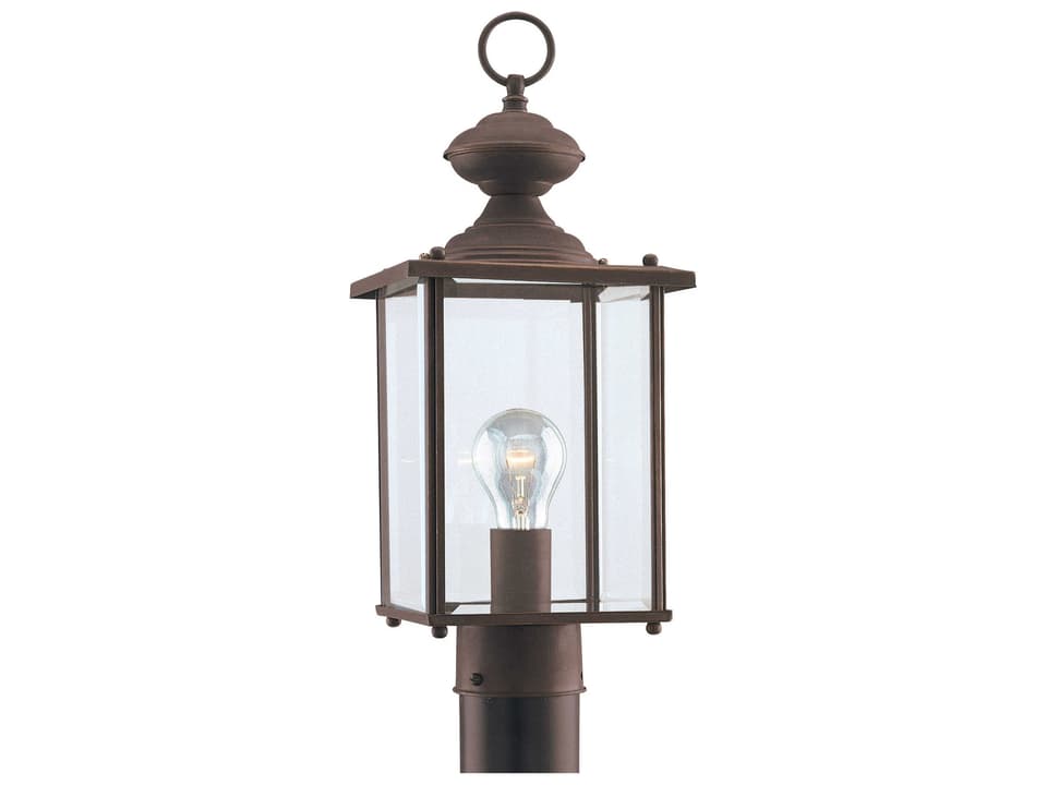 Jamestowne Traditional Outdoor Post Light in Antique Bronze