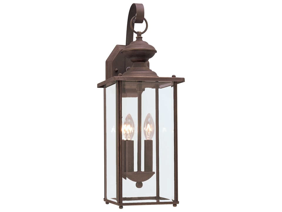 Jamestowne 2-Light Outdoor Wall Sconce in Antique Bronze