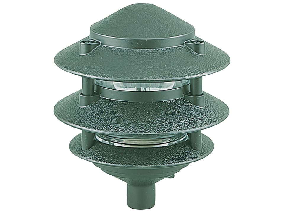 Landscape 1-Light Outdoor Path Light in Emerald Green with Clear Glass