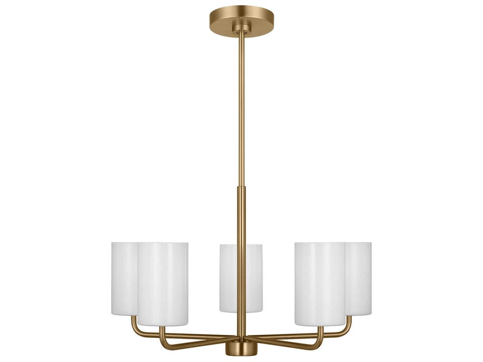 5-Light Rhett Chandelier in Satin Bronze