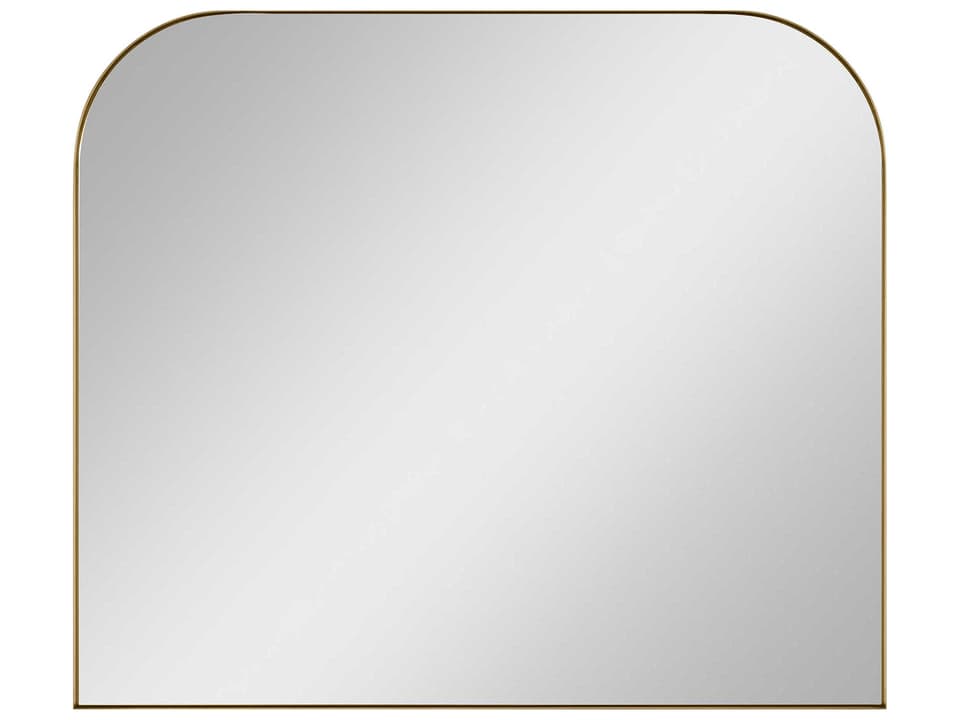 Planer 42 x 36 Inch Rectangle Mirror in Burnished Brass