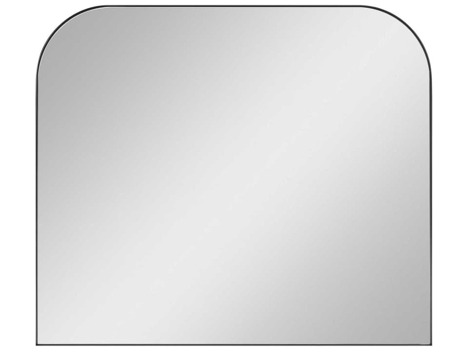 Planer Wide Mirror in Midnight Black