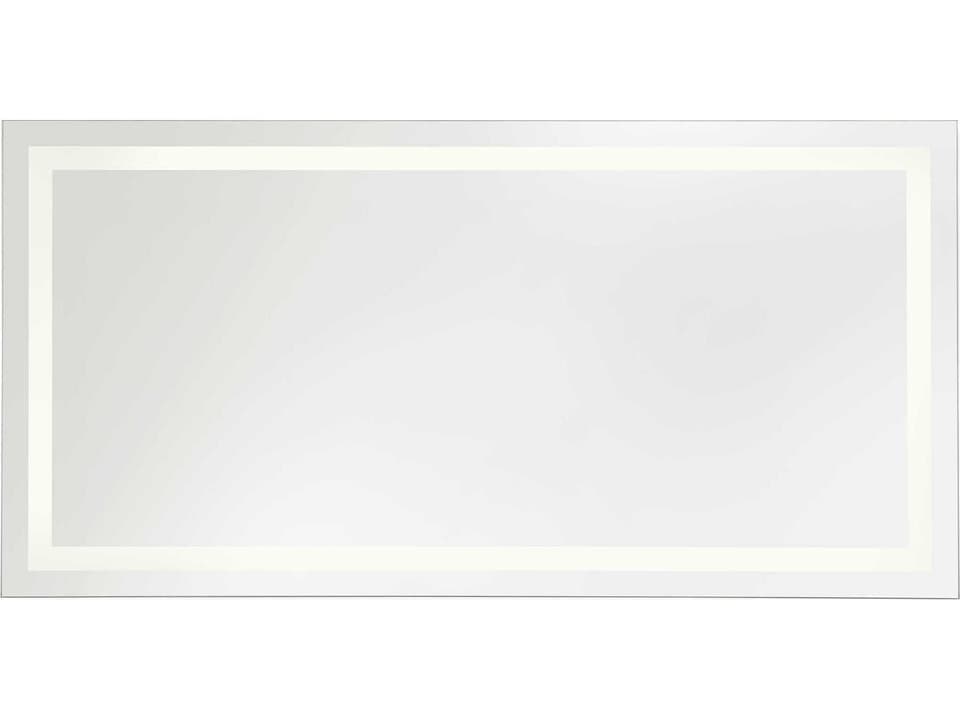 Mera 72-Inch by 36-Inch Illuminated LED Mirror with Defogger in Might Bright White
