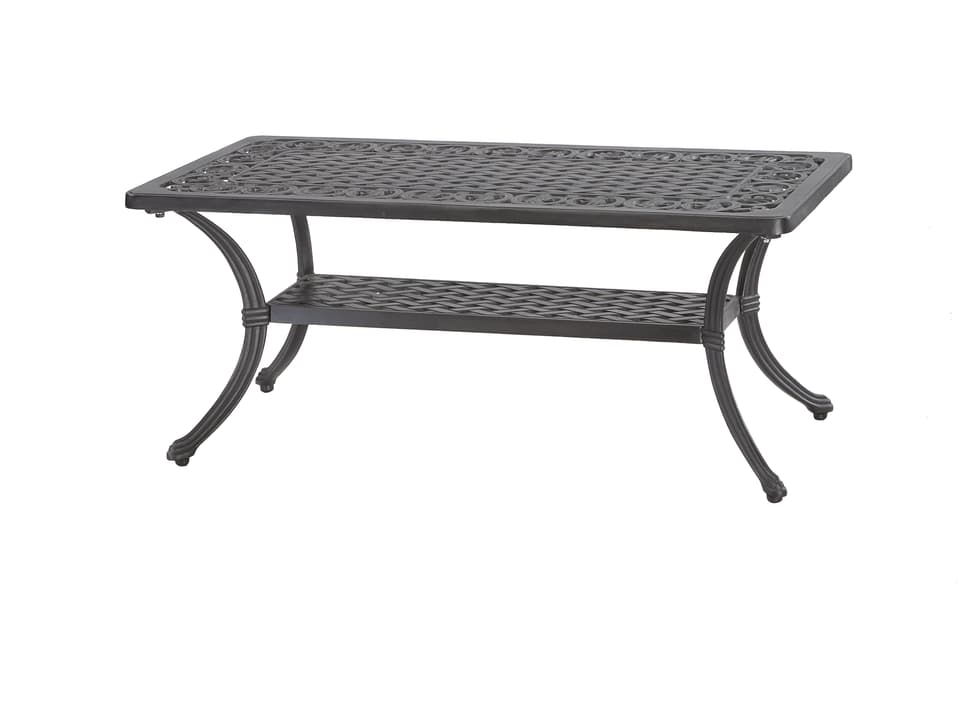 Michigan Cast Aluminum Rectangular Coffee Table