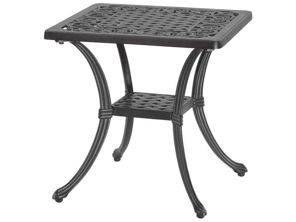 Michigan 21-Inch Square Cast Aluminum End Table