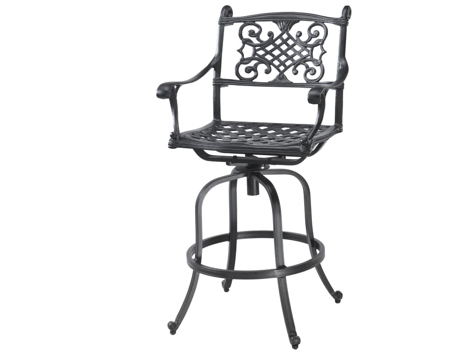 Michigan Cast Aluminum Swivel Bar Stool Welded