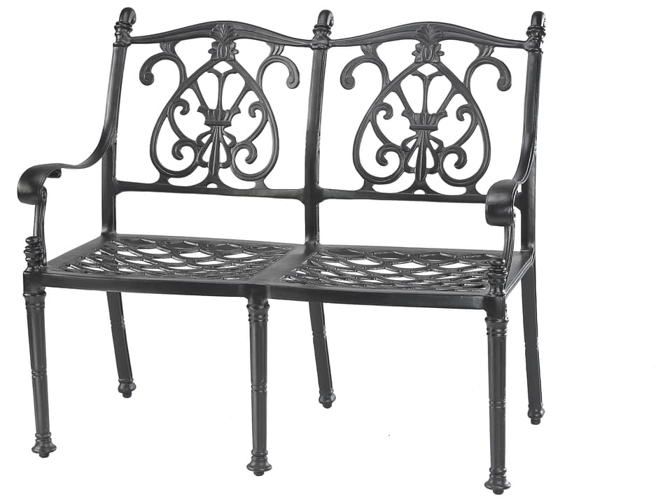 Florence 2-Person Cast Aluminum Patio Bench in Desert Bronze