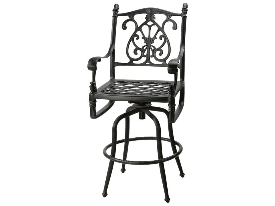 Florence Cast Aluminum Swivel Bar Stool