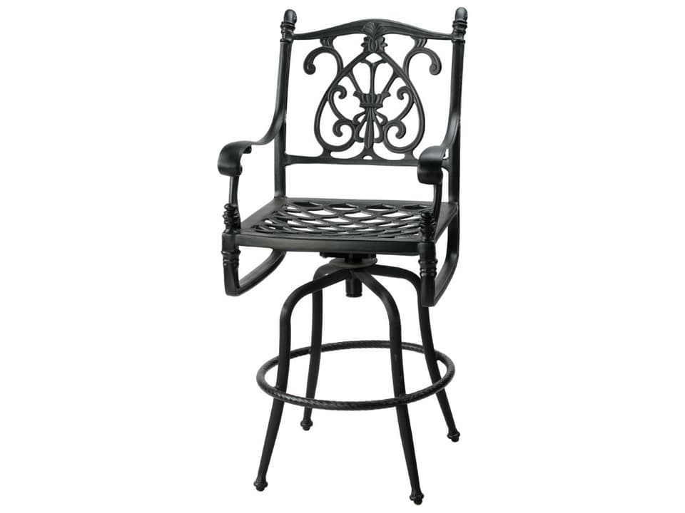 Florence Cast Aluminum Swivel Bar Stool