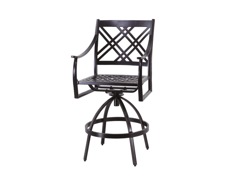 Edge Cast Aluminum Swivel Bar Stool