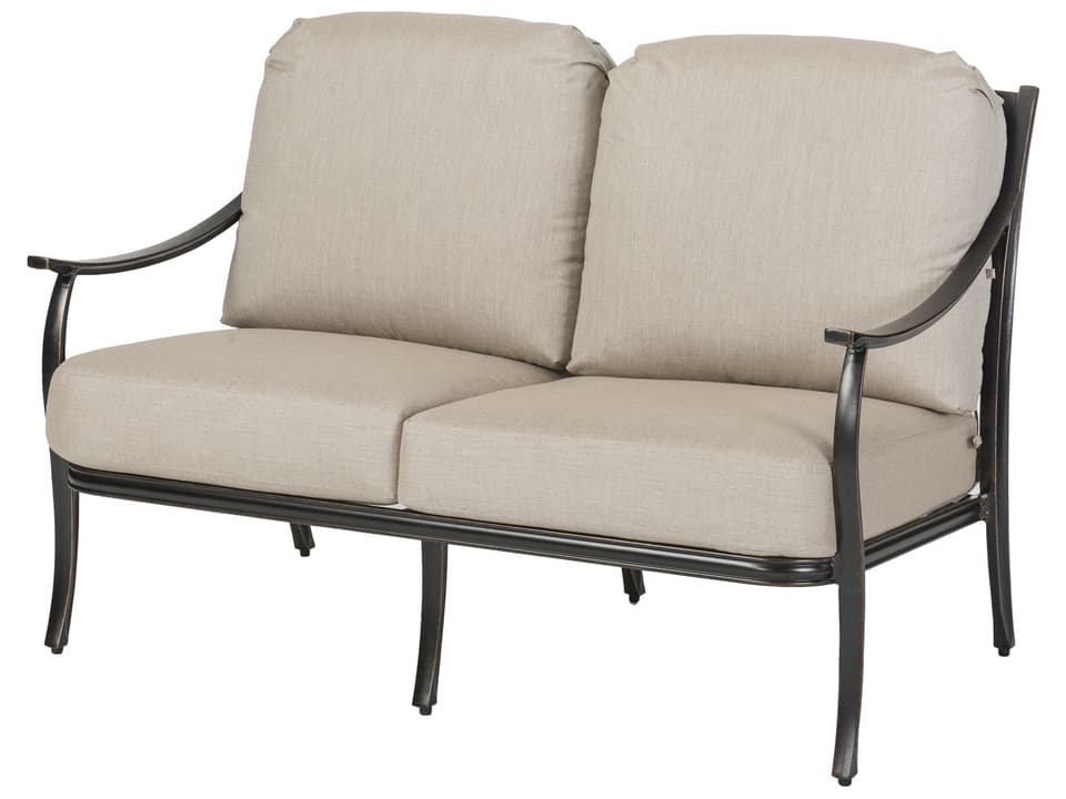 Edge Cast Aluminum Loveseat