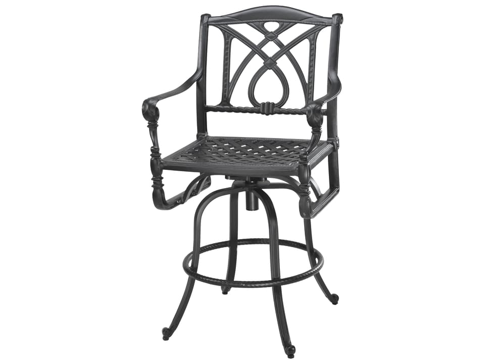 Grand Terrace Cast Aluminum Swivel Bar Stool