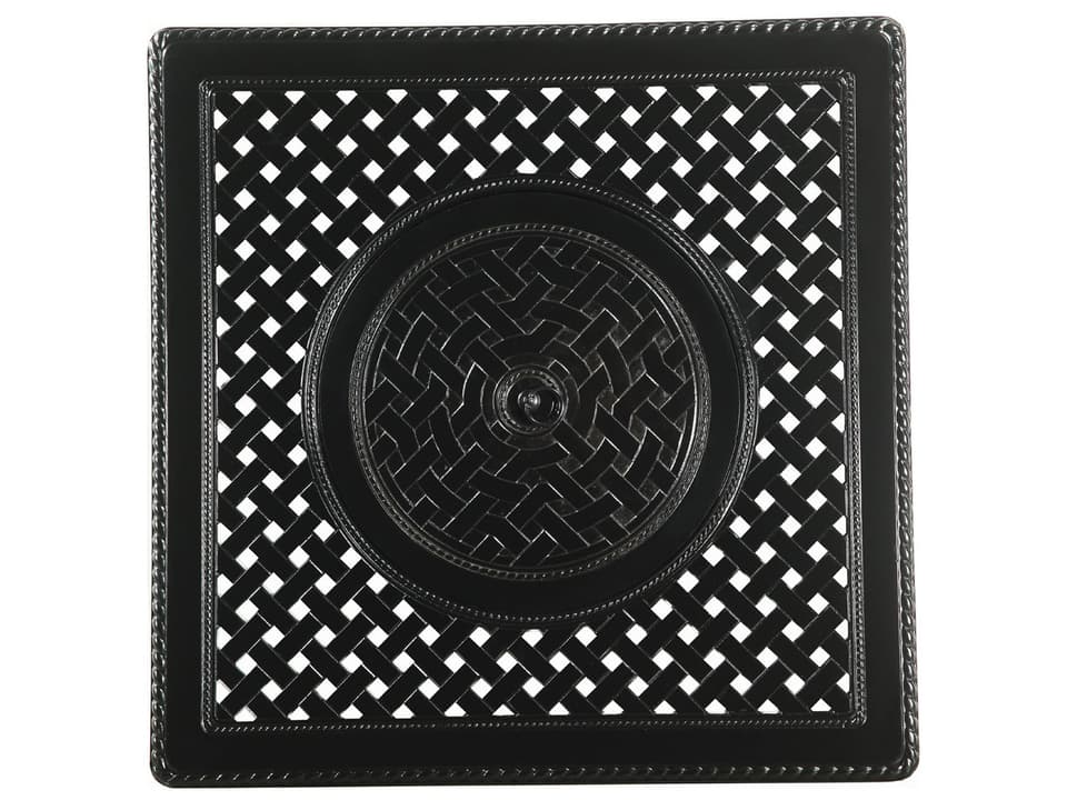 Grand Terrace 24 Inch Square Cast Aluminum Fire Pit Table Top