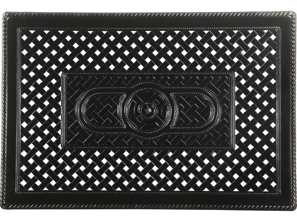 Grand Terrace Rectangular Cast Aluminum Gas Fire Pit Top
